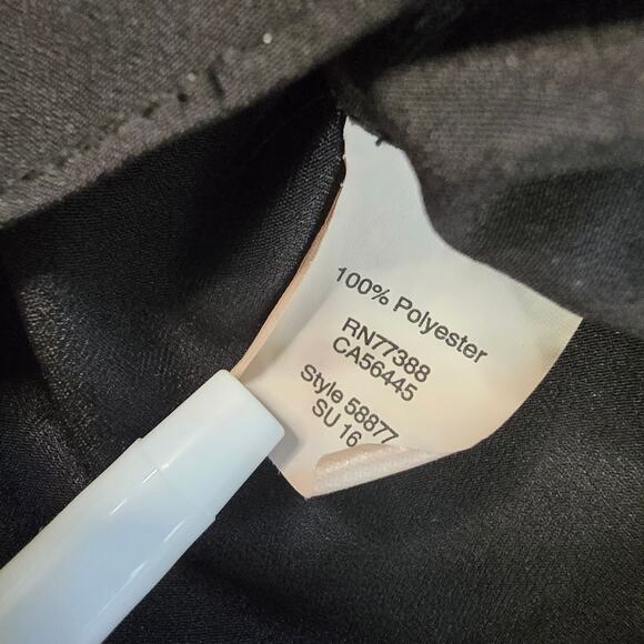 J Crew Black Sheer Racerback Camisole Tank Top Womens 6 Flowy Relaxed Fit V-Neck - Picture 7 of 8